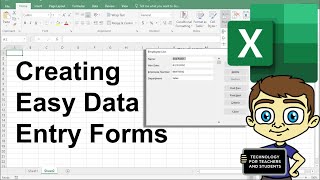 Creating Easy Data Entry Forms in Excel [upl. by Aneladdam]