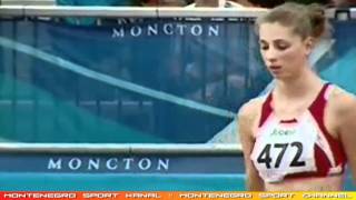 Marija Vukovic  Montenegros Marija Vukovic sails over 191m to win World Junior High Jump gold [upl. by Htiekram]