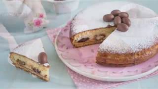 Torta versata con ricotta e ovetti di cioccolato [upl. by Adikam]