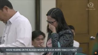 Ilocos Norte employee bursts into tears after being ordered detained by House panel [upl. by Kavanagh167]