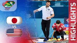 JAPAN v UNITED STATES  Gold  World Mixed Doubles Curling Championship 2023 [upl. by Loralyn]