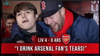 LIVERPOOL 40 ARSENAL  I Drink Arsenal Fans Tears  Fan Cam featuring jamesredmondtv [upl. by Esenwahs591]