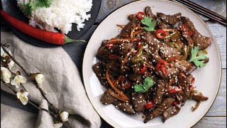 Chinese Stir Fry Beef لحم صيني بالخضروات [upl. by Dene]