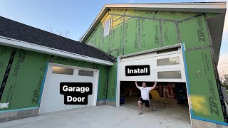 Clopay garage door install [upl. by Eelyma]