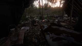 Camping and a Calming Sunset at Ringneck Creek  RDR2 Relaxing Campfire and River Ambience [upl. by Avevoneg550]