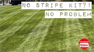 LAWN STRIPING with Scag No Stripe Kit [upl. by Einnep503]