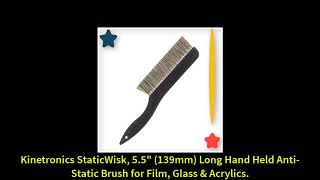 Kinetronics StaticWisk 55quot 139mm Long Hand Held AntiStatic Brush for Film Glass amp Acrylics [upl. by Ordnaxela]