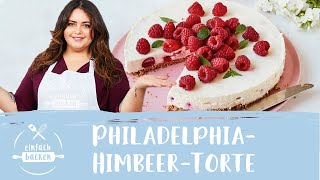 PhiladelphiaHimbeerTorte – ein fruchtiger Traum ohne Backen 😍 I Einfach Backen [upl. by Nurat425]