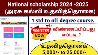 How to Apply National scholarship 2024 2025  NSP APPLY ONLINE [upl. by Weed]