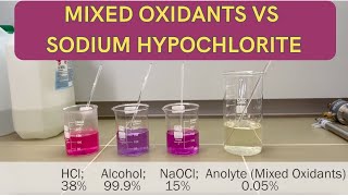 EMERALD Mixed Oxidants comparison with sodium hypochlorite NaOCl for water disinfection [upl. by Tserof115]