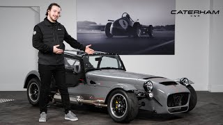 A Brand New Caterham 620R Finished in Nardo Grey  A Walk Around With Jean [upl. by Burchett]