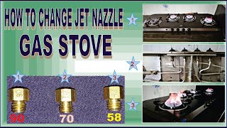 HOW TO CHANGE JET NOZZLE OF GAS STOVE [upl. by Roath]