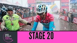 Giro dItalia 2013 Tappa  Stage 20 Official Highlights [upl. by Ahsilrac]