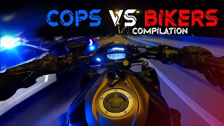 TOP 10 Cops VS Bikers ESCAPE Police Chase Motorcycles GETAWAY Running From Cops On Motorcycle Videos [upl. by Yanal200]