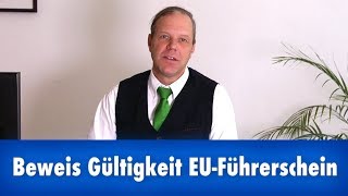 EUFührerschein So beweisen Sie die Gültigkeit [upl. by Horlacher]