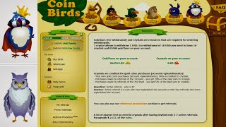 CoinBirds How to make crystals New 2023 coinbirdscom [upl. by Haidebej675]