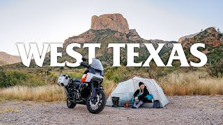 Solo Motorcycle Camping Trip to Big Bend  West Texas Road Trip on a Harley Davidson [upl. by Maxie]