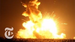 NASA Rocket Explodes on Launch  The New York Times [upl. by Backer859]