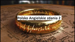 Polsko Angielskie zdania 2 władca pierścieni [upl. by Einahpad]