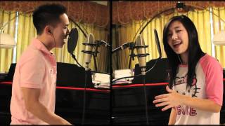 Cover Somebody to love  Justin Bieber by Megan Lee amp Jason Chen [upl. by Ahsieki533]