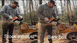 Does the Bark Box really do anything  Stihl ms362c [upl. by Atlanta203]