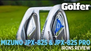 Mizuno JPX825 and JPX825 Pro Irons  First Look  Todays Golfer [upl. by Aynnek455]