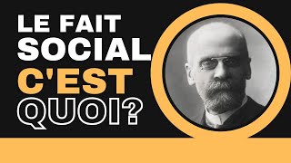 Le fait social  Questce que cest Réponse à partir de la définition dEmile Durkheim [upl. by Acinoev]