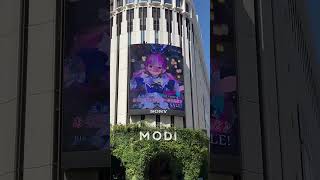 Hololive Minato Aqua  “Aqua Iro in Wonderland” Blu Ray CM at Shibuya MODI [upl. by Ailla]