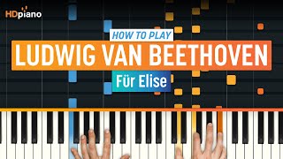 How to Play quotFür Elisequot  HDpiano Piano Tutorial [upl. by Yar]