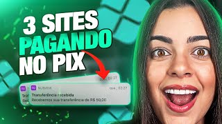 DESEMPREGADO VEJA ESSES 3 SITES QUE ESTÃO PAGANDO NO PIX [upl. by Anaahs]