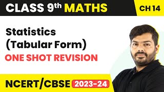 Statistics Tabular Form  One Shot Revision  Class 9 NCERT Maths Chapter 14 202223 [upl. by Ahsaeyt]