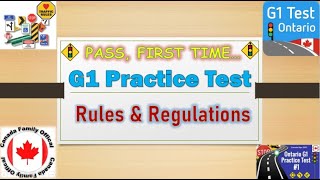 G1 Test Practice Ontario 2024  G1 Rules and Regulations l g1 test Ontario l g test Part2of2 [upl. by Mulford]