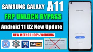 Samsung A11 Frp Bypass Android 11  SMA115F FRP UNLOCK ANDROID 11U2 [upl. by Enomis]