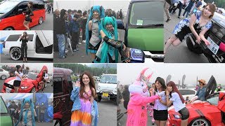 NORTH JAPAN CUSTOM FESTIVAL 2018 会場を飾った美女コンパニオン動画まとめ ！ [upl. by Bedad]