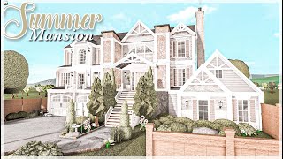 Summer Mansion Bloxburg Speedbuild Trending Bloxburg Roblox [upl. by Norrat]