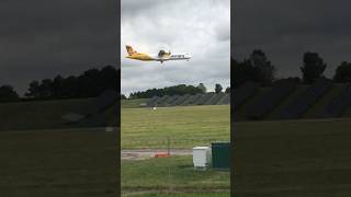 aurigny Lands at Birmingham Blissful Airport birminghamairport aviationexplorer [upl. by Boucher926]