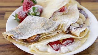 How to Make Crepes  French Crepe Recipe [upl. by Nefets560]