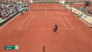 Linda Noskova vs Danka Kovinic  Roland Garros 2023 First Round [upl. by Ahsratan]