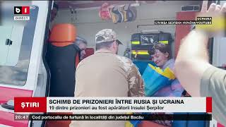 SCHIMB DE PRIZONIERI ÎNTRE RUSIA ȘI UCRAINA Știri B1TV1 iunie 2024 [upl. by Otreblide]