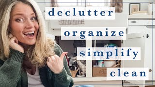 Simplifying Decluttering  Organizing My Home  Gentle Motivation Clean With Me in 2024 [upl. by Anisamoht]