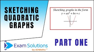 Sketching Quadratic Graphs  ExamSolutions [upl. by Rachaba574]