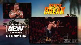 Cody Rhodes vs Sammy Guevara  AEW TNT Championship Ladder Match AEW Dynamite Beach Break 12622 [upl. by Moriarty]