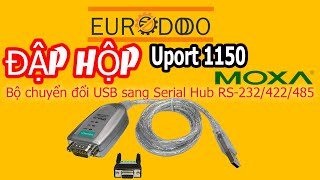 Moxa Uport 1150 Bộ chuyển đổi USB sang Serial Hub cổng RS232422485 [upl. by Posner678]