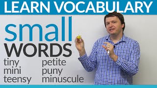 Improve your vocabulary Synonyms for quotsmallquot in English [upl. by Schatz976]