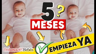 🔔👶🏼 EJERCICIOS para ESTIMULAR BEBÉS de 5 a 6 MESES Estimulación temprana [upl. by Pammy955]