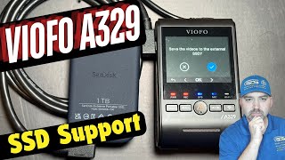 Viofo A329 Dash Camera how to use the SSD for saving video footage [upl. by Namzaj]