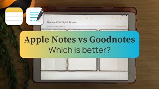 Using a digital planner in Apple Notes iPad  Apple Notes vs Goodnotes  Apps for digital planning [upl. by Tonl456]