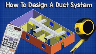 Ductwork sizing calculation and design for efficiency  HVAC Basics  full worked example [upl. by Gibbon97]