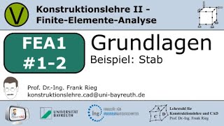 FEA1 Grundlagen Beispiel  Stab [upl. by Ajtak370]