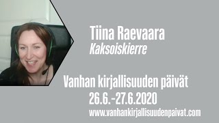 Tiina Raevaara Kaksoiskierre [upl. by Barolet]